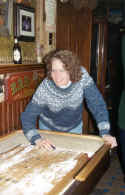 Nancy at the shuffleboard table.jpg (64227 bytes)